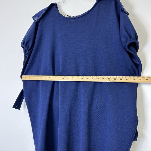 Stella McCartney Wool Sweater Dress Womens Size 40 US Small 4-6 Navy Slouchy - Picture 10 of 14